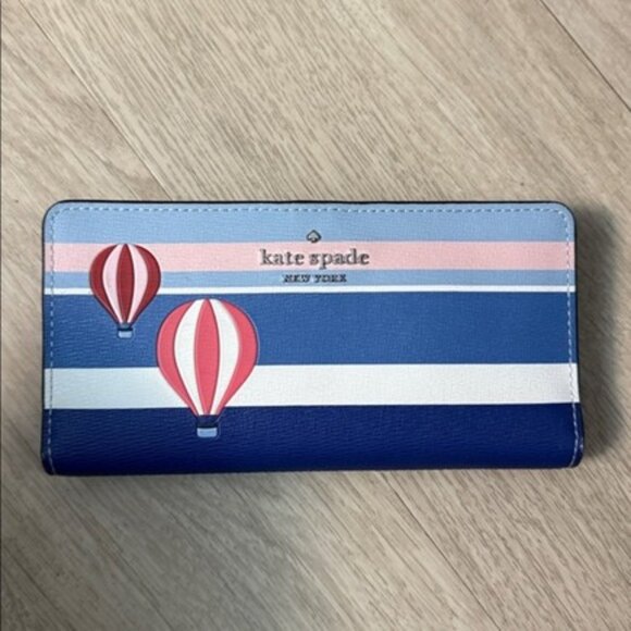 kate spade Handbags - Kate Spade Up Up and Away Hot Air Balloon Large Slim Bi-fold Wallet